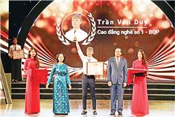Sinh viên Trường Cao đẳng Nghề số 1 - Bộ Quốc phòng  được tuyên dương thành tích xuất sắc tiêu biểu toàn quốc năm 2020